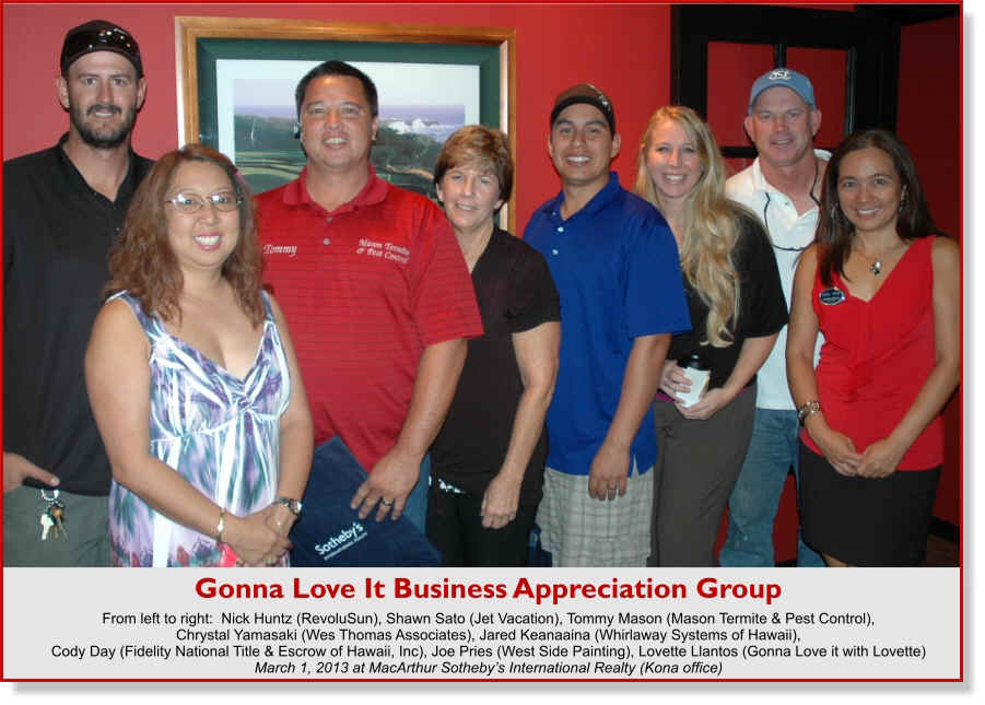 Gonna Love It Business Appreciation Group