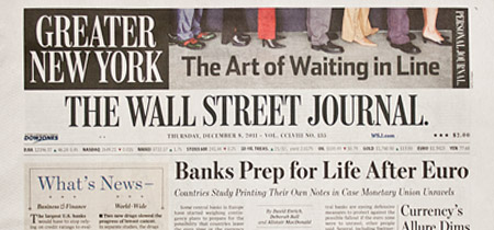Wall Street Journal Newspaper